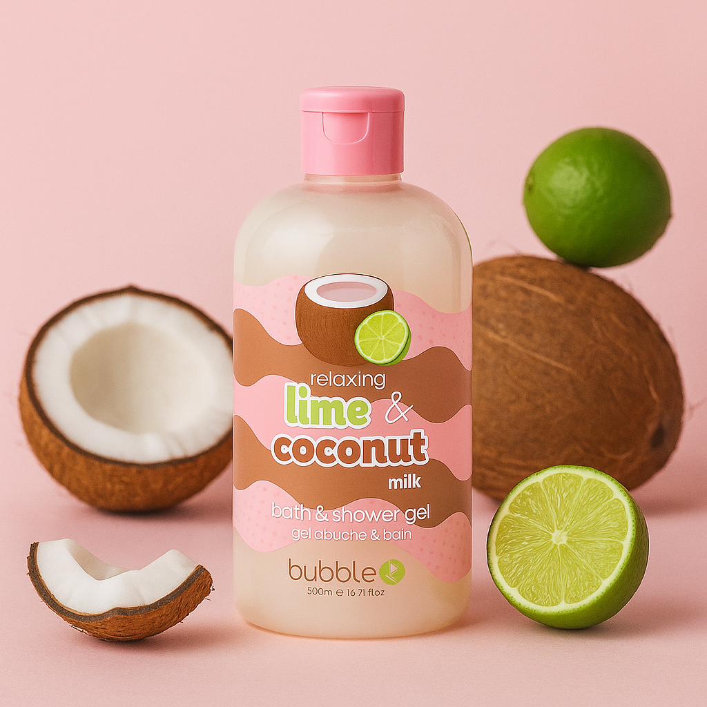 Gel douche au citron vert et au lait de coco (500ml)