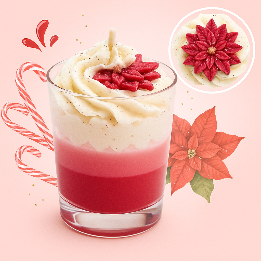 Bougie fleur de Noël
