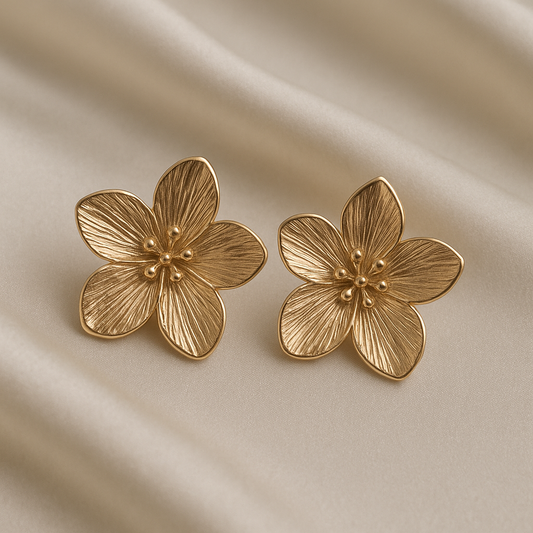 Boucles d'oreilles grosse fleurs