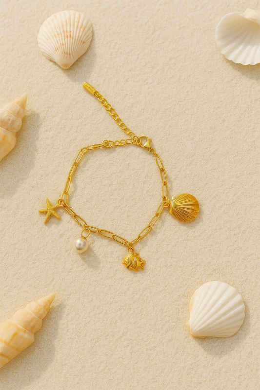 Bracelet à breloques marines