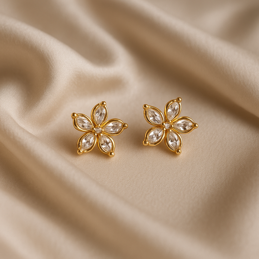 Boucles d'oreilles à fleurs