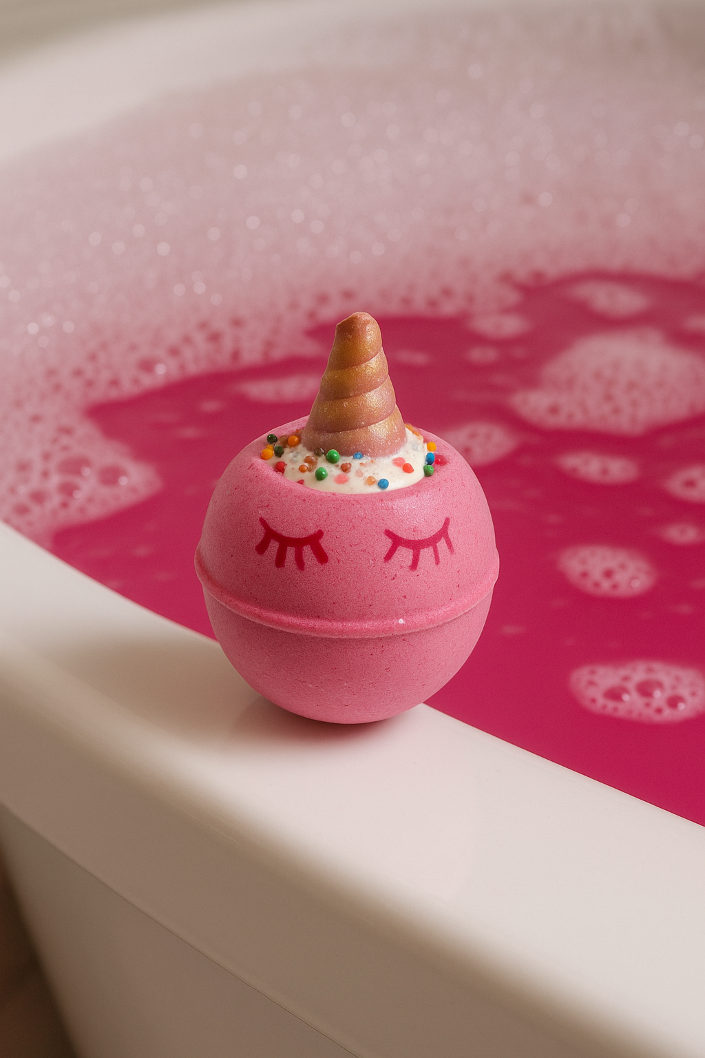 Bombe de bain licorne