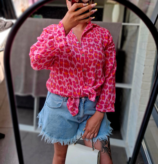 Chemise  imprimée léopard