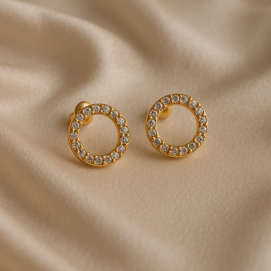 Boucles d'oreilles en petits cercles